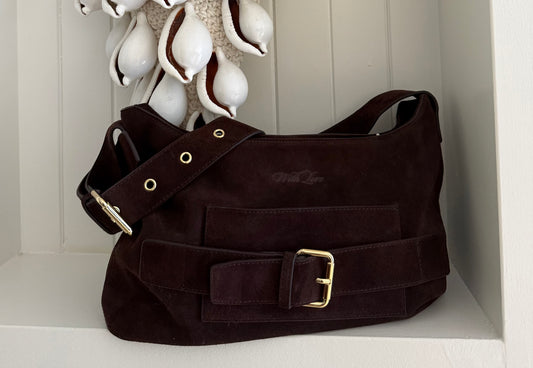 Suede Classic With Love Bag