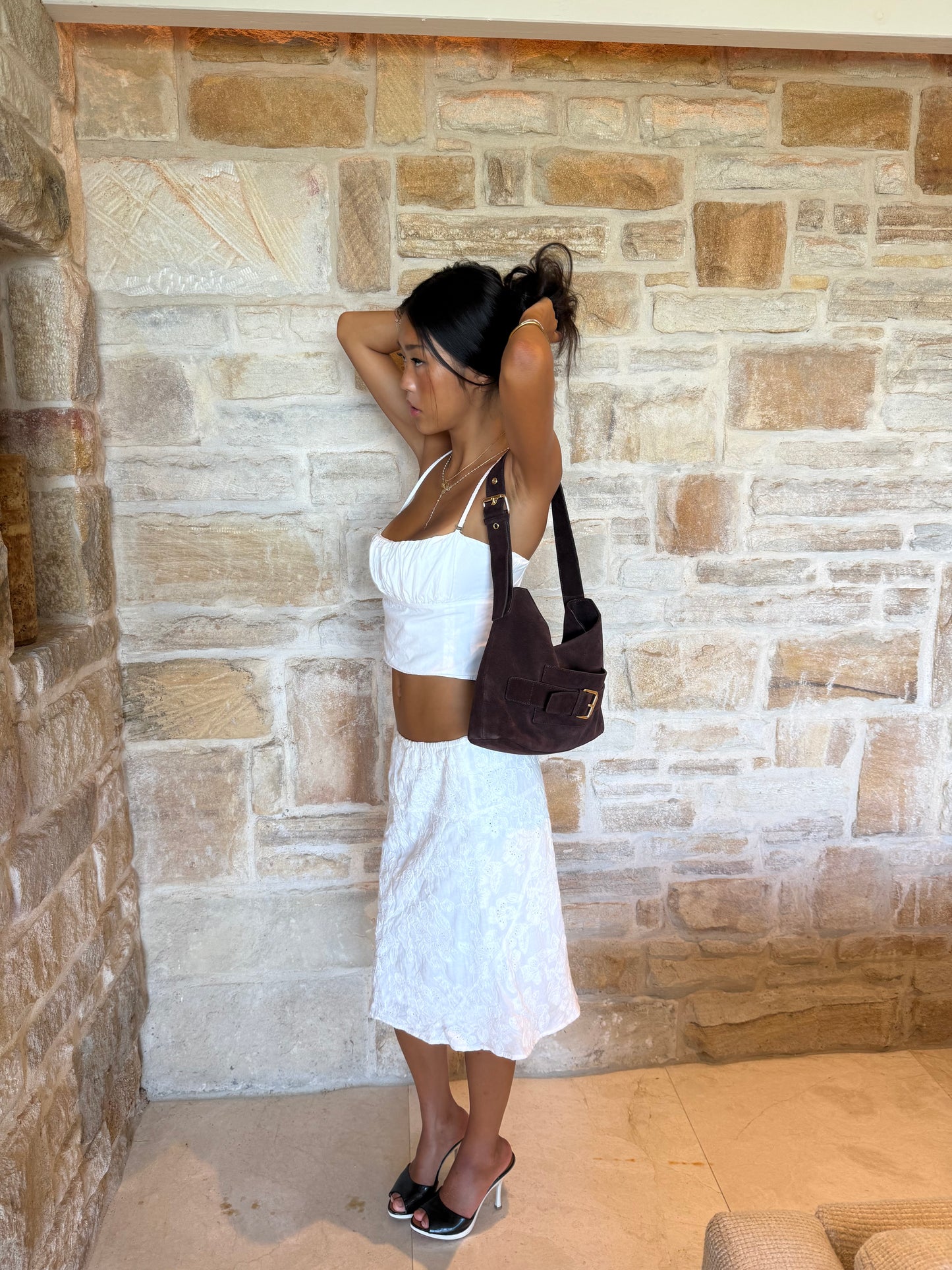 Suede Classic With Love Bag