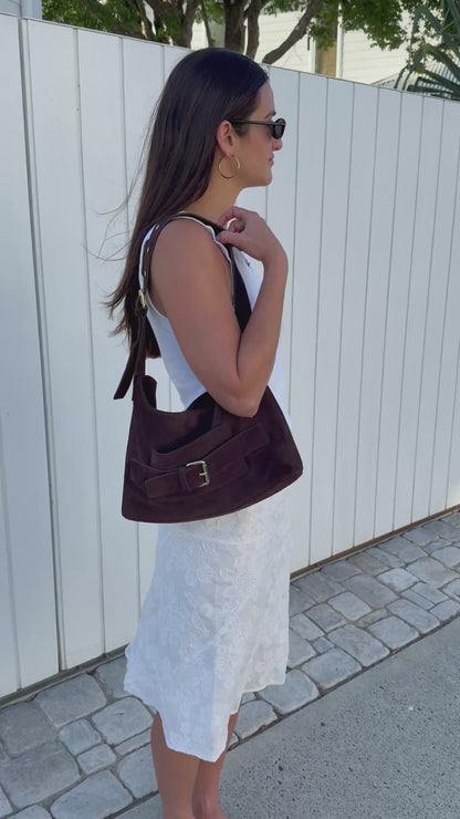 Suede Classic With Love Bag